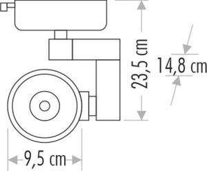 1 Adet Cata Ct 5333 Babil Ledli Ray Spot 30W Beyaz Kasa 6400K Beyaz Işık