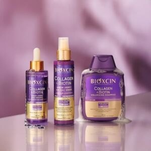 & Biotin Hacim Şampuanı | 3 x 300 ml | Ince Telli ve Hacimsiz Saçlar Için | Hidrolize Kolajen + Biotin + Biocomplex B11