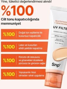 Snp Glutathione ve Niacinamide Toning Sun Serum