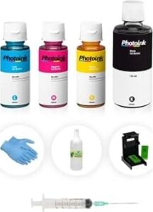 Photo Ink Deskjet 2600/2620/2630/2632/2633 304 Için Photoink Plus Kartuş Dolum Seti 4 Renk