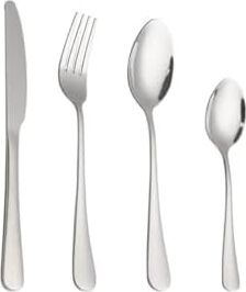 410 Çelik 24 Parça 6 Kişilik Gri Yemek Kaşık Çatal Bıçak Seti CIN733BY