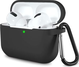 Airpods Pro 3. Nesil ile Uyumlu Sert Likit Silikon Kılıf – Kolay Temizlenebilir,  Astar Kaplı Iç Yüzey Kapak, Düşmeye Karşı Tam Koruma, Kablosuz Şarj Uyumu - Siyah