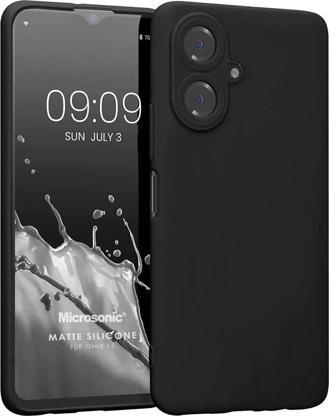 Matte Silicone Omix X3 Için Kılıf Siyah [x3 ile Uyumlu Kılıf - Siyah]