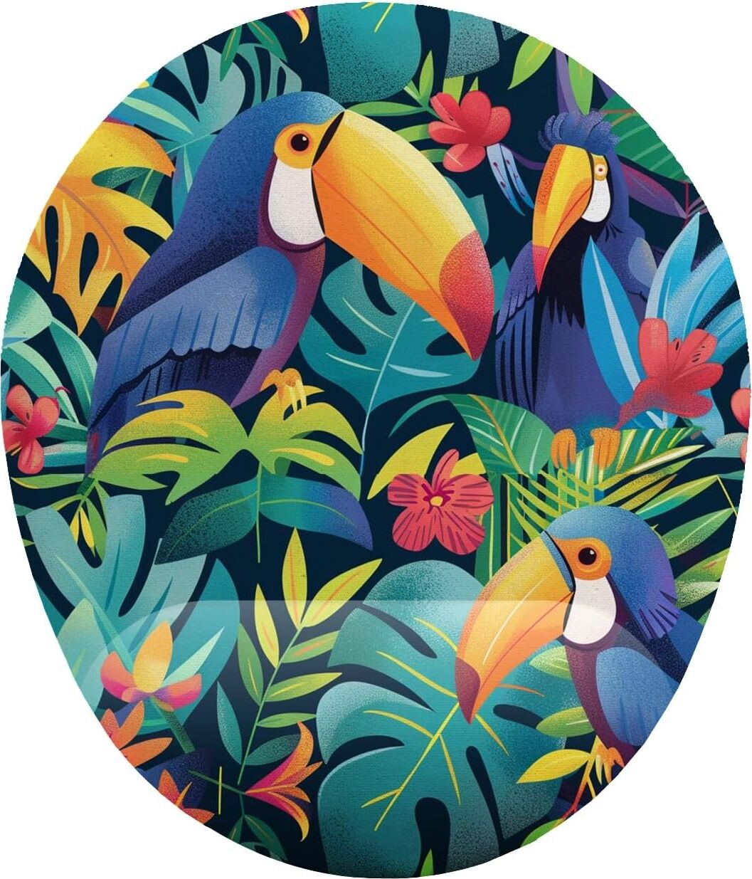 Tropik Tukan Kuşu Bilek Destekli Mouse Pad
