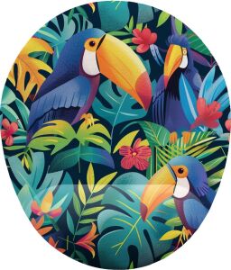 Tropik Tukan Kuşu Bilek Destekli Mouse Pad