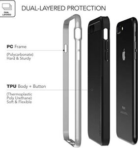 iPhone 8 Plus New High Pro Shield Kılıf Silver