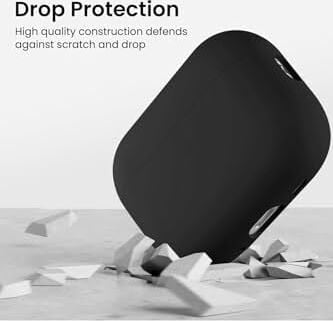 Caseonn Kılıf Askı Aparatlı Lansman Siyah Siyah Apple Airpods Pro 3 ile Uyumlu
