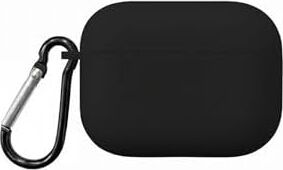 Caseonn Kılıf Askı Aparatlı Lansman Siyah Siyah Apple Airpods Pro 3 ile Uyumlu