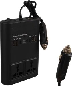 Araç Için 12V 24V Güç Dönüştürücü 220V Priz ve USB Portlu
