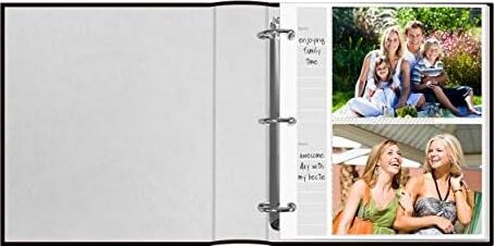 Photo Albums 200 Cepli Halka Bağlı Şarap Rengi Bağlanmış Deri Altın Vurgulu Kapak Fotoğraf Albümü 10 x 15 cm Baskılar Için