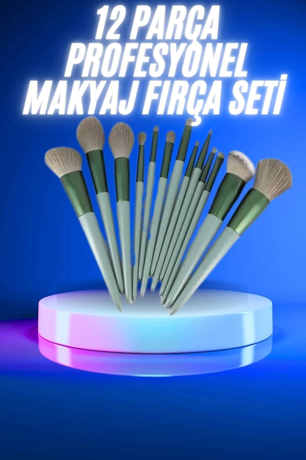 13 Parça Makyaj Fırça Seti Far Kontür Aydnlatıcı Fırçası Iz Bırakmaz Hafif ve Yumuşak