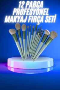 13 Parça Makyaj Fırça Seti Far Kontür Aydnlatıcı Fırçası Iz Bırakmaz Hafif ve Yumuşak