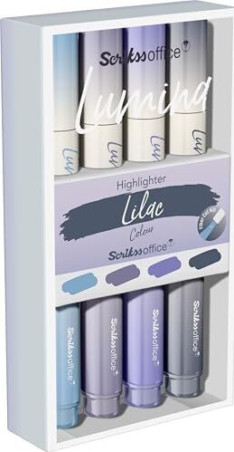 Lumina Fosforlu Kalem Lilac, 4'lü Set, Lilac