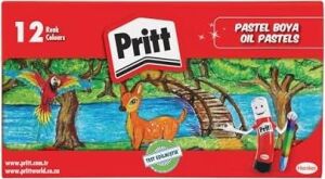 12'li Pastel Boya - Karton Kutu