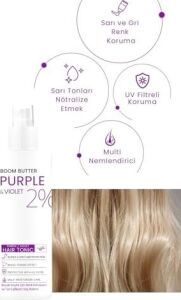 Boom Butter Renk ve Saç Yapısını Koruyucu Purple Mor Saç Toniği 150ML