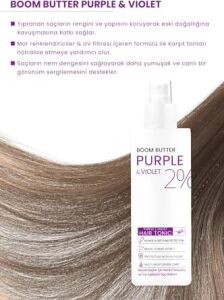 Boom Butter Renk ve Saç Yapısını Koruyucu Purple Mor Saç Toniği 150ML