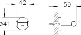 Base 200 A44102 Ikili Askı, Krom