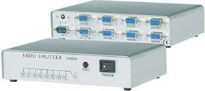 SL-2508 8 VGA 250MHZ Monitör Splitter, Siyah