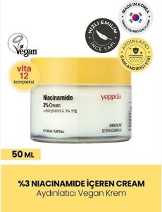 Yüzde Üç Oranında Niacinamide Içeren Nemlendirici Krem Yeppda Niacinamide Yüzde Üç Cream 50 ml