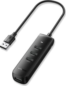 USB Hub USB Splitter 3.0 Ultra Ince 4 Bağlantı Noktalı USB Adaptörü.