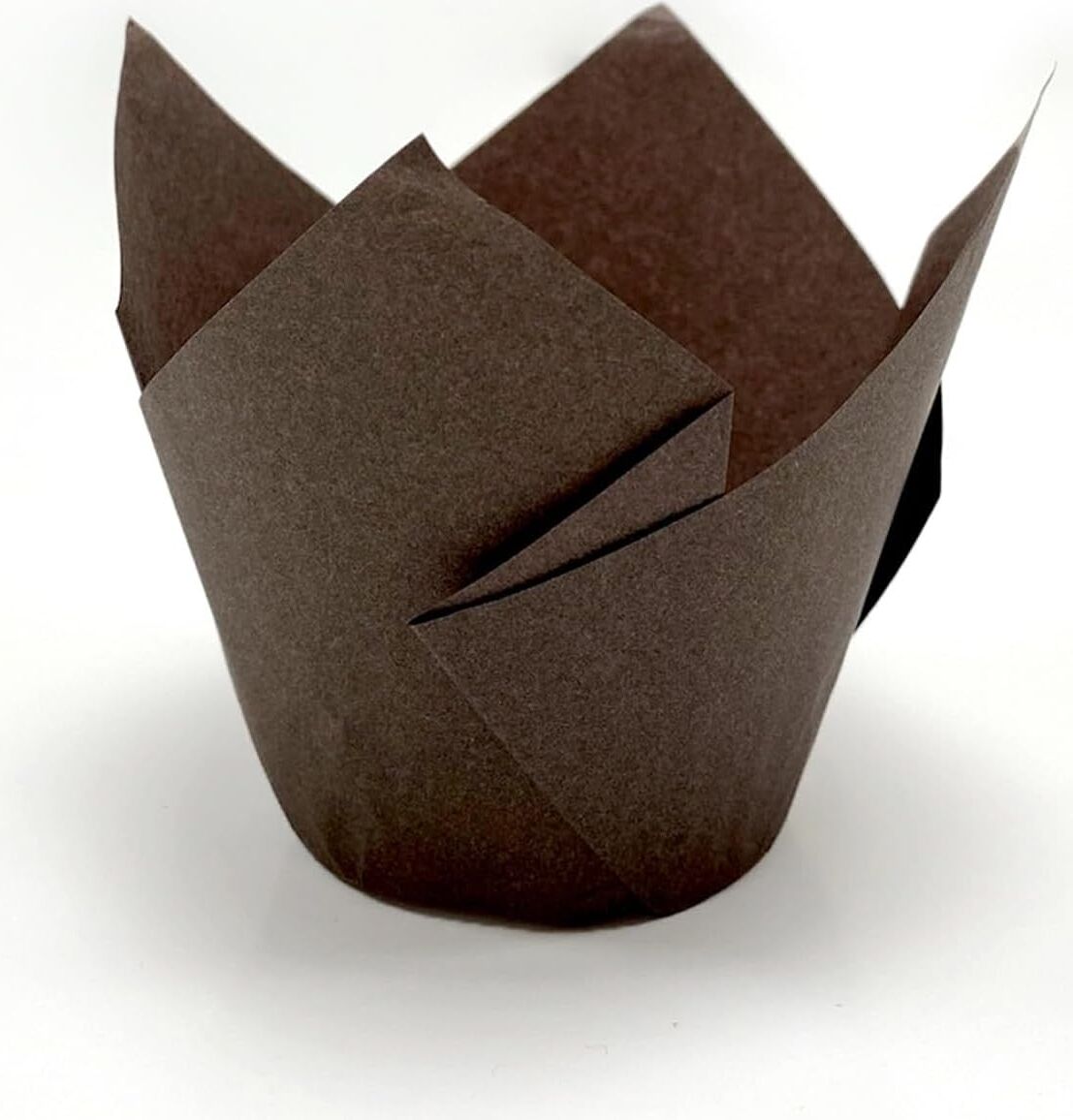 100&APOS;LÜ Klasik Lale Kapsül Kahverengi Muffin Kek Kalıbı, Tulip, Safari Konsept, Cupcake Kağıdı Doğum Günü Parti Dekorasyonu Için