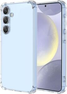 Galaxy S25 Fe Ile Uyumlu ANTŞFF01 Şeffaf Telefon Kılıfı - Yumuşak Silikon Malzeme, Darbeye Dayanıklı, Ince Hafif Tasarım, Kolay Takıp Çıkarma
