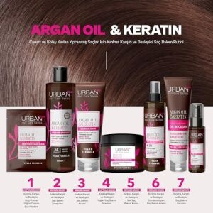 Argan Yağı & Keratin Kolay Kırılan Saçlara Özel Yoğun Saç Bakım Maskesi 230 Ml- Vegan