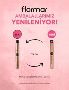 3 Kademeli Ayarlanabilir Maskara (Siyah) - Triple Action Mascara - 001-8690604275588