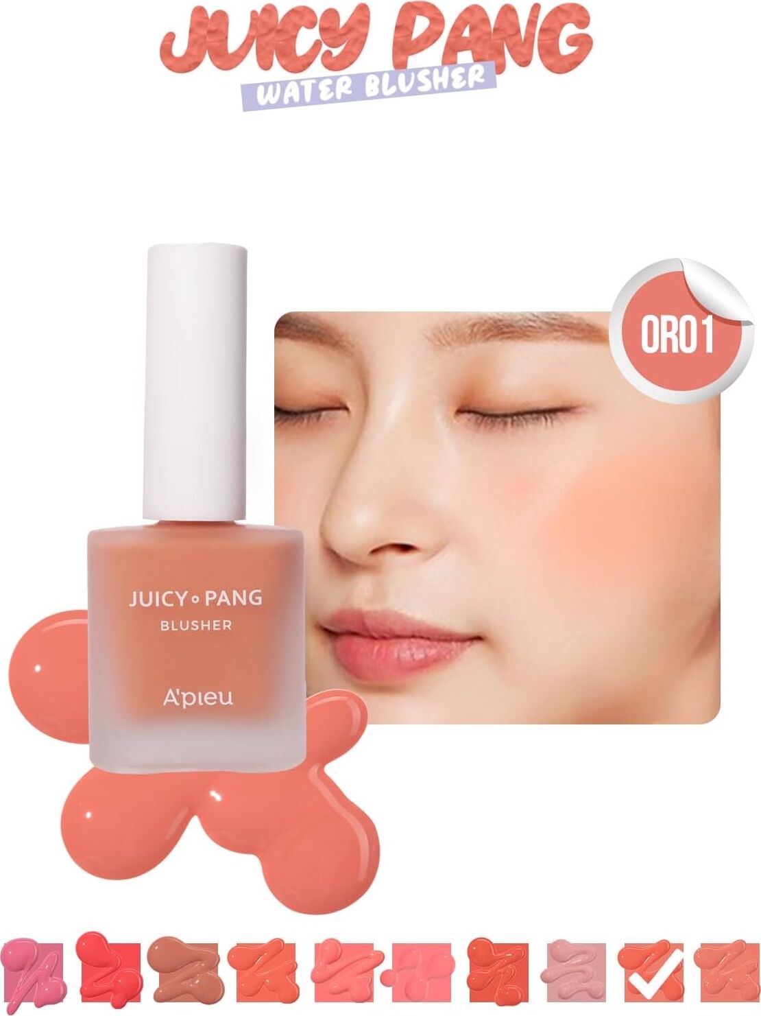 Juicy-Pang OR01 Turuncu Likit Allık 9g