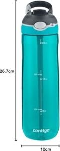 Üniseks Ashland Autospout Pipetli Büyük Bpa Içermeyen Plastik Su Şişesi Turkuaz 720 ml