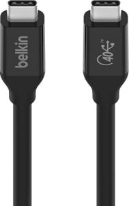 Usb4 USB C - USB C Kablosu 2,6 Ft (100 W'a Kadar Güç Sağlama, 40 Gb/sn Veri Aktarım Hızı ve Thunderbolt 3, USB 3.2 ve Daha Fazlası ile Geriye Dönük Uyumluluk ile USB If Sertifikalı)