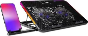 Mila Serisi M2 R-Type Rgb Işıklı, 2 Büyük Fan, Telefon Standı,2 USB Notebook Soğutucu Stand