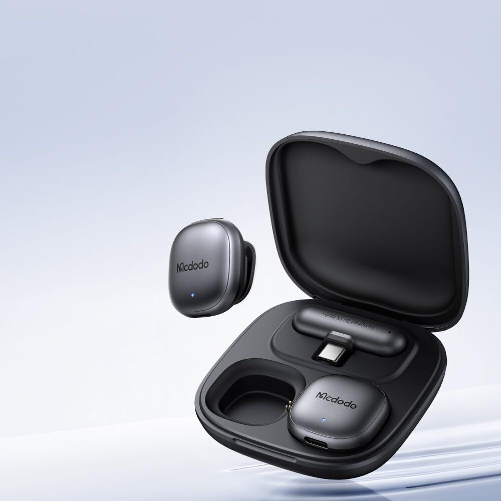 MP-5451 2.4ghz Type-C Alıcılı Kablosuz Yaka Mikrofonu Siyah