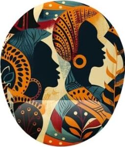 Afrikalı Kadınlar Bilek Destekli Mouse Pad