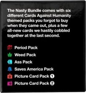 Cards Against Humanity Insanlığa Karşı Kartlar: Nasty Bundle • 6 Temalı Paket + 10 Yeni Kart