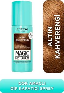 Retouch Beyaz Dipleri Kapatıcı Sprey 75 ml - Altın Kahverengi