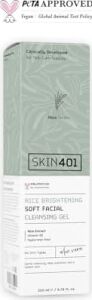 SKIN401 Pirinç Özlü Aydınlatıcı Yüz Temizleme Jeli 200ML