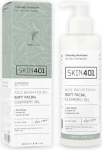 SKIN401 Pirinç Özlü Aydınlatıcı Yüz Temizleme Jeli 200ML