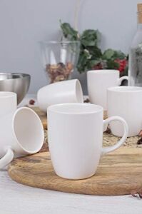 6 Adet 9 cm Mat Beyaz Bulut Kupa 022