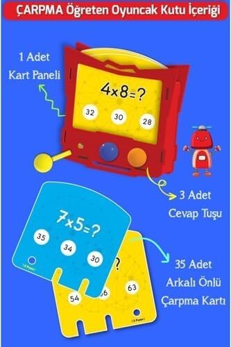 Yükselen Zeka Matematik Kutusu Çarpma Öğreten Oyuncak, TYC00152064546