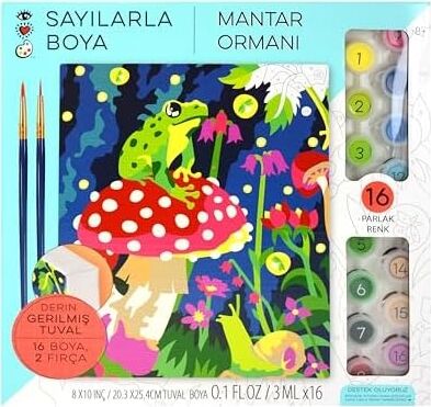 Craft And Arts Numaralarla Boya Seti Mantar 9207
