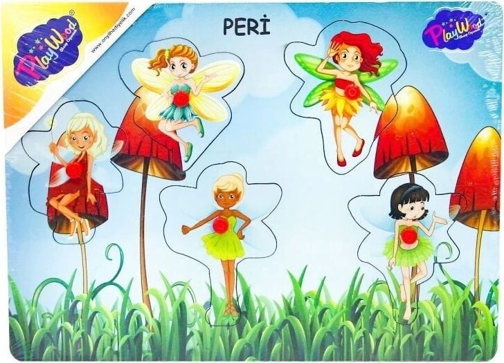 Ahşap Tutmalı Peri Kızı Puzzle