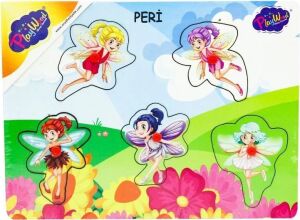 Ahşap Tutmalı Peri Kızı Puzzle