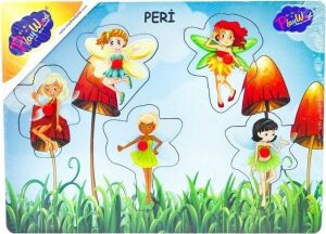 Ahşap Tutmalı Peri Kızı Puzzle