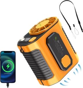 Dijital Göstergeli Turbo Taşınabilir Fan – USB Type-C, 3 Serinlik Modu