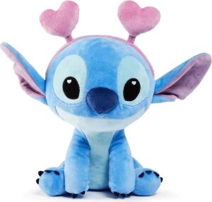 Kalp Kulaklıklı Stitch Peluş 25 cm