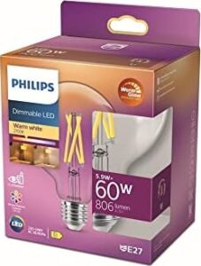 LED Classic 60W G93 E27 Kısılabilir Filament Glob WGD90