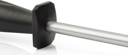 Arcos Steela 230MM Karbon Çelik ve Elmastan Üretilmiş Manuel Bıçak Bileyici. Ergonomik Polipropilen Saplı Profesyonel Kalemtıraş. Sağlak ve Sollak. Siyah Renk