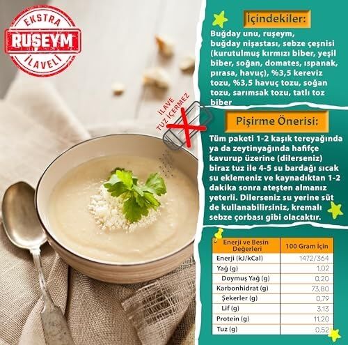 Kerevizli ve Havuçlu Sebze Çorbası 50 Gram