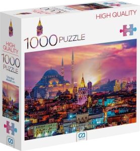 Istanbul Manzarası 1000 Parça 2,2mm Kalınlık 48X68CM Profesyonel Hobi Puzzle Yapboz Serisi